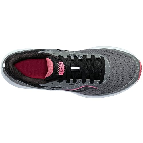 Saucony Women's Cohesion 16 Sneaker, Concrete/Ember, 9.5
