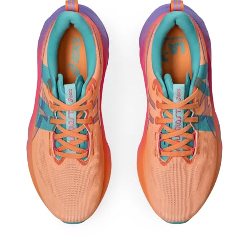 ASICS Unisex NOVABLAST 5 Running Shoes, 12M / 13.5W, Mojave/Amethyst