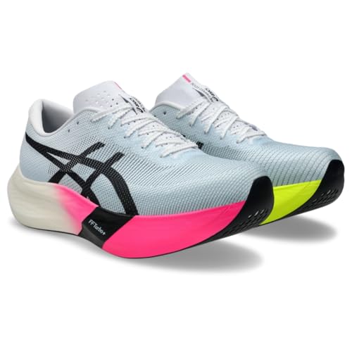 ASICS Unisex METASPEED Edge Running Shoes, 10.5M / 12W, Light Blue/Black