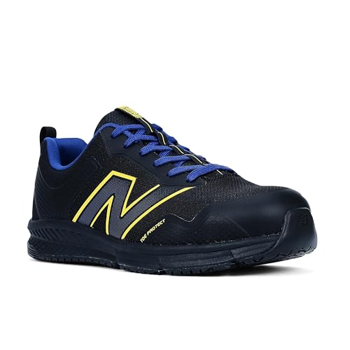 New Balance Evolve Aluminum Alloy Toe Men’s Industrial Work Shoes in Black/Blue/Yellow alternate view 7
