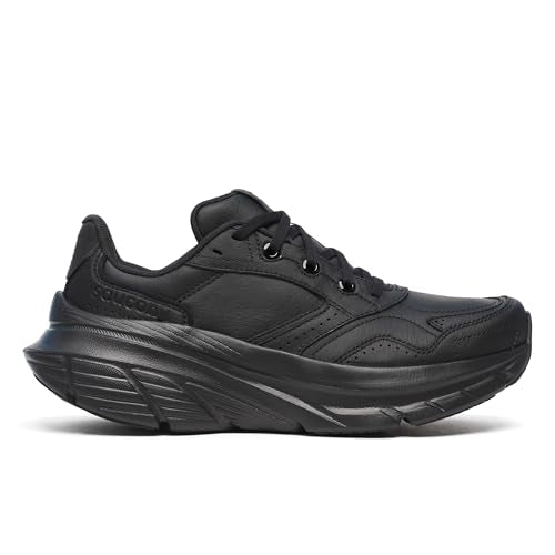 Saucony Men's Guide Metro Le Sneaker, Black/Black/Black, 9