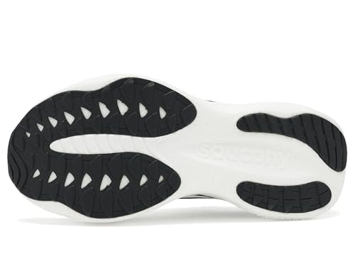 Saucony Men's Ride 19 Sneaker, Black/Silver, 10.5