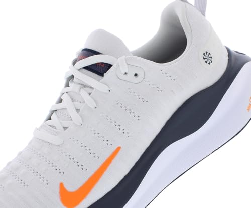 Nike Reactx Infinity Run 4 Mens Shoes Size 10, Color: Platinum Tint/Total Orange-White