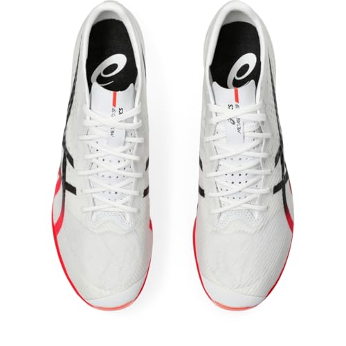 ASICS Unisex METASPEED SP Track & Field Shoe, 8.5M / 10W, White/Black