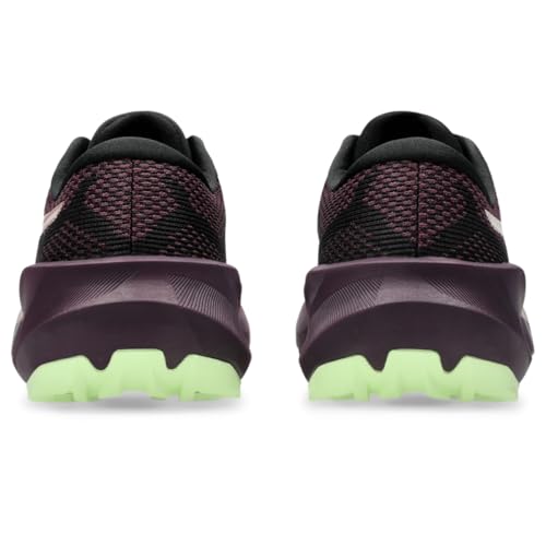 ASICS Women's Trabuco 14 Running Shoes, 10, Black/Dark Aubergine