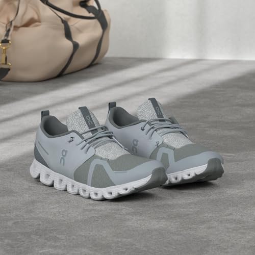 On Men's Cloud 5 Terry Sneakers, Glacier/Lunar, 11 Medium US