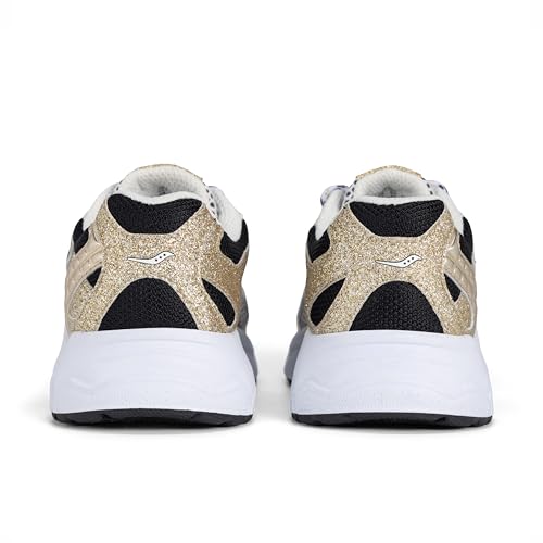 Saucony Volt 1000 (Little Big Kid) Sneaker, White/Champagne, 3 US Unisex