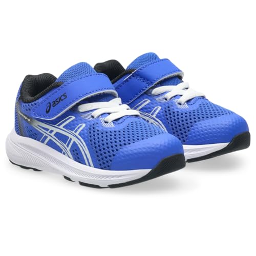 ASICS Kid's Contend 10 TS Running Shoes, K5, NEON Blue/White