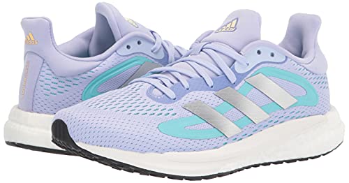 adidas Womens Solar Glide 4 Violet Tone/Silver Metallic/Orange Tint 10