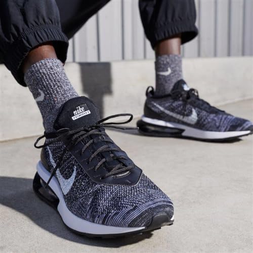 Air Max Flyknit Racer in Black White by Nike
