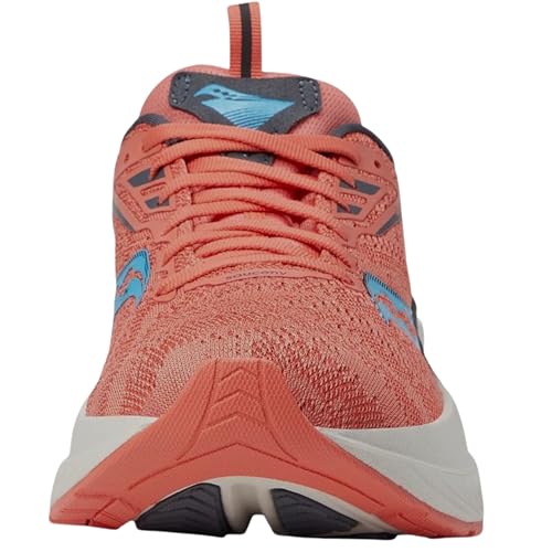 Saucony Women's Echelon 9 Sneaker, Coral/Ocean, 7
