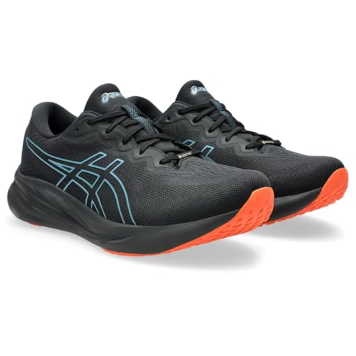 ASICS Men's Gel-Pulse 15 GTX Running Shoes, 11, Black/Atlantis Blue