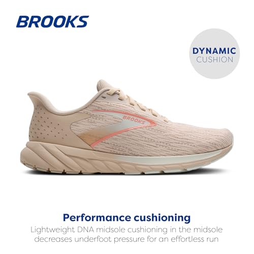 Brooks Women’s Anthem 7 Neutral Running Shoe - Almond/Grey/Desert Flower - 10 Medium