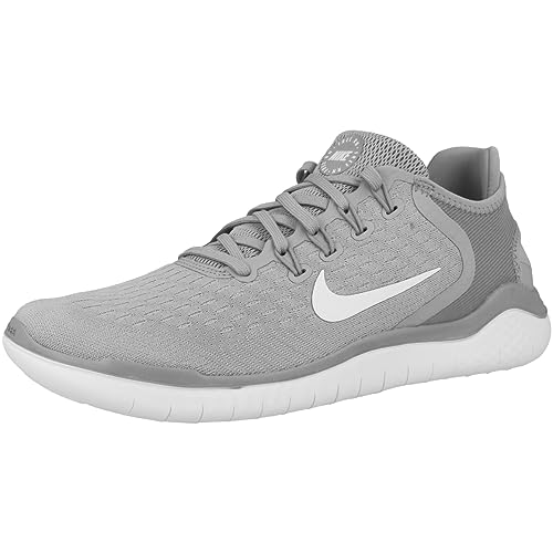 Nike Free Rn 2017, Unisex Sneaker, Grey Wolf Grey White White Volt 003, 8 US
