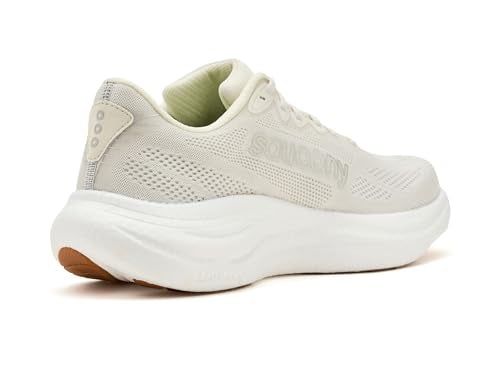 Saucony Women's Ride 19 Sneaker, Ivory/Gum, 8