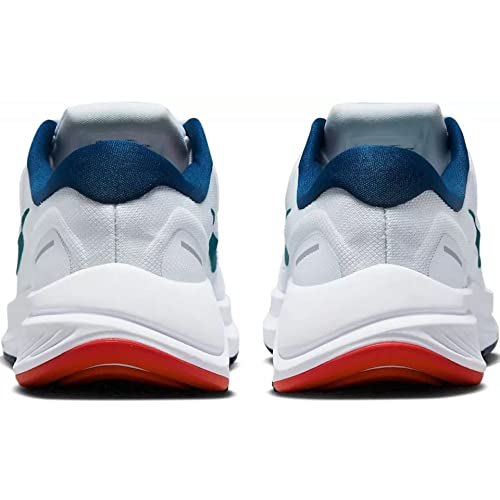 Nike Air Zoom Structure 24 Men's Running Shoes, Men's Sneaker, White Bright Spruce Valerian Blue, 10 US