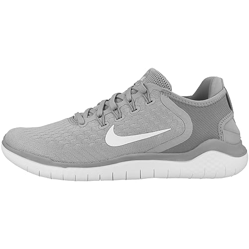 Nike Free Rn 2017, Unisex Sneaker, Grey Wolf Grey White White Volt 003, 8 US