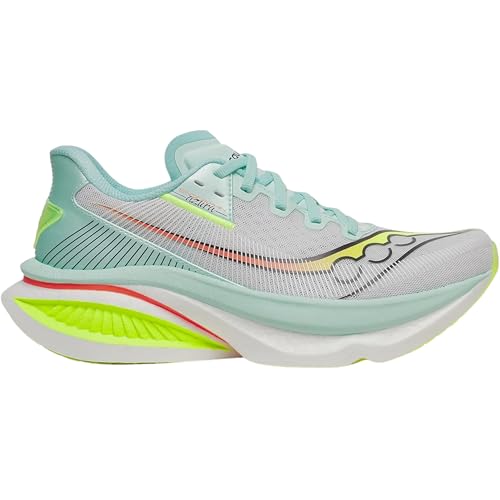 Saucony Women's Endorphin Azura Sneaker, White/Splash, 8.5