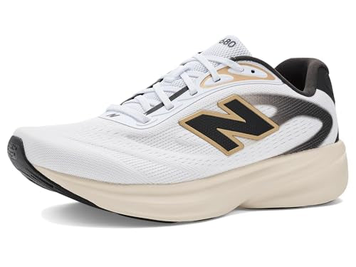 New Balance Women's Fresh Foam 680 v9 Running Shoe, Nb 103 White/Faded Black, 9