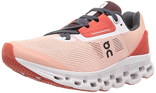 ON Womens Cloudstratus Synthetic Textile Rose Red Trainers 8 US