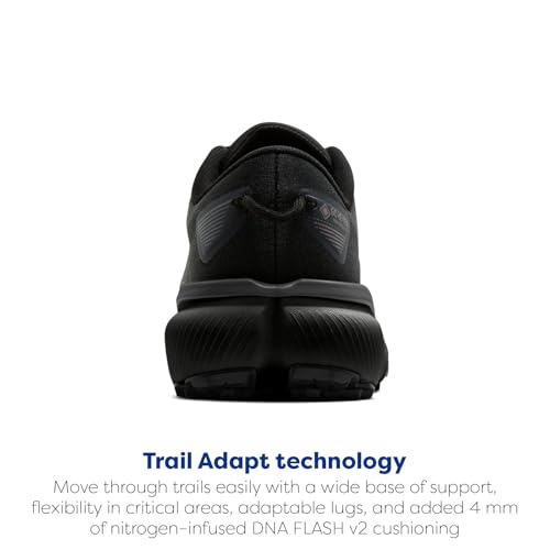 Brooks Men’s Cascadia 20 GTX Waterproof Trail Running Shoe - Black/Ebony/Nocturnal - 11.5 Medium