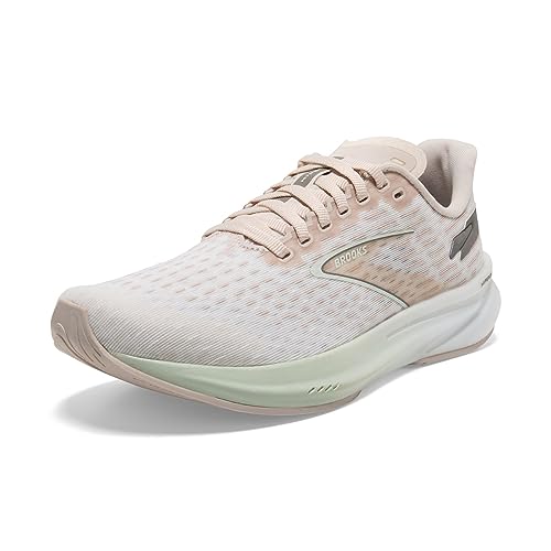 Brooks Women’s Hyperion Neutral Running Shoe - Crystal Grey/Blue Glass/White - 10 Medium