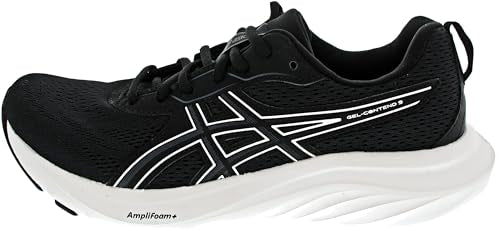 ASICS GEL-CONTEND 9, Men's Performance Running Shoes, Black White, 10.5 US