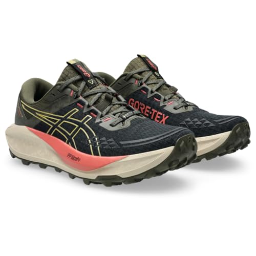ASICS Women's Gel-Trabuco 13 GTX Running Shoe, 9, Black/Lemongrass