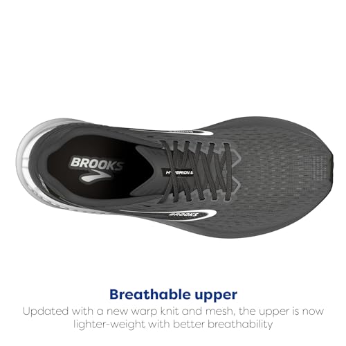Brooks Men’s Hyperion GTS Supportive Running Shoe - Gunmetal/Black/White - 7 Medium
