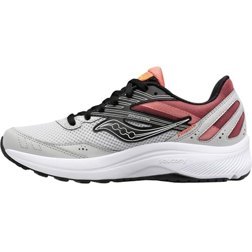 Saucony Women's Cohesion 15 Running Shoe, Fog/Sunstone, 6.5