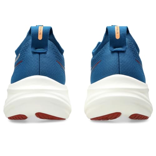 ASICS Men's Gel-Nimbus 26 Running Shoes, 11.5, Rich Navy/Faded Orange