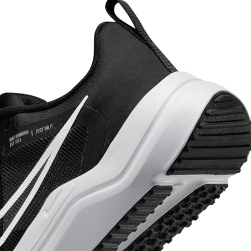 Nike Men's Downshifter 12 Trainers, Black White Smoke Grey Pure Platinum, 39 EU