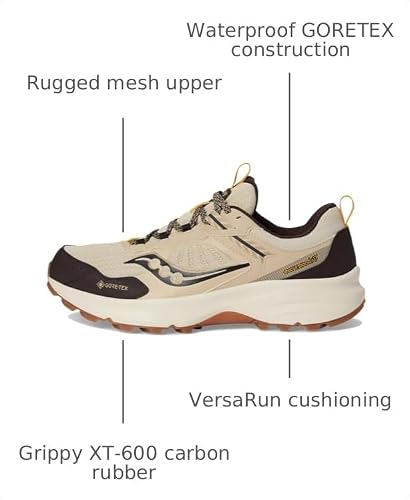 Saucony Men's Excursion Tr17 GTX Sneaker, Rye/Torte, 9