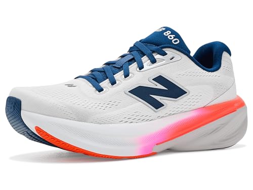 New Balance Women's Fresh Foam X 860v15 Running Shoe, Sea Salt/Blue Oyster, 9