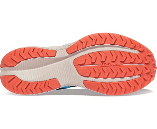 Saucony Women's Ride 15 Tr Trail Running Shoe, Mist/Ember, 8
