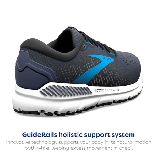 Brooks Men's Addiction GTS 15 Supportive Running Shoe - India Ink/Black/Blue - 14 Medium
