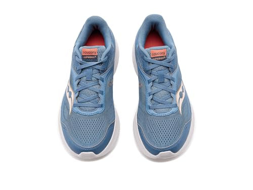 Saucony Women's Cohesion 18 Sneaker, Storm/Gum, 9