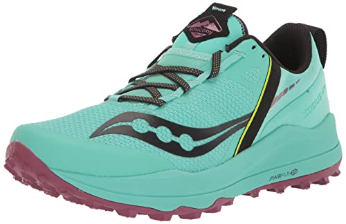Saucony Women's Xodus Ultra Running Shoe, Cool Mint/Dusk, 5