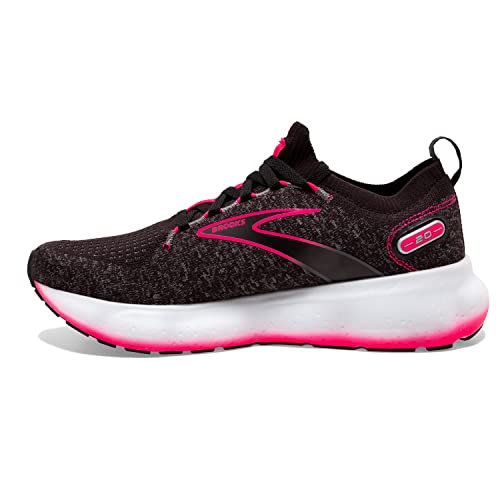 Brooks Women’s Glycerin StealthFit 20 Neutral Running Shoe - Black/Blackened Pearl/Diva Pink - 12 Medium