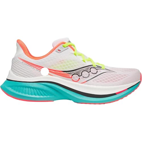 Saucony Men's Endorphin Speed 5 Sneaker, White/Mutant, 12