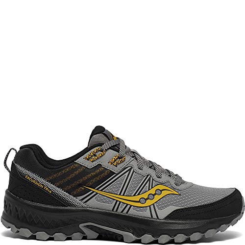 Saucony Men's Excursion TR14 Trail Running Shoe, Grey/Gold, 10