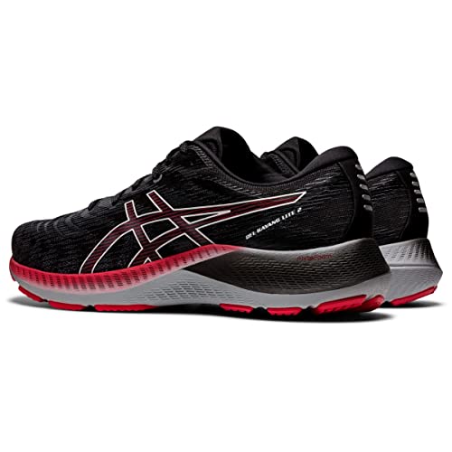ASICS Mens Gel-Kayano Lite 2 Running Shoes, 11, Black/White