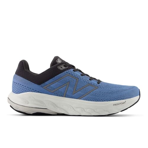 New Balance Men's Fresh Foam X 860 V14 Running Shoe, Blue Laguna/Black Cement/Grey Matter, 9.5 M