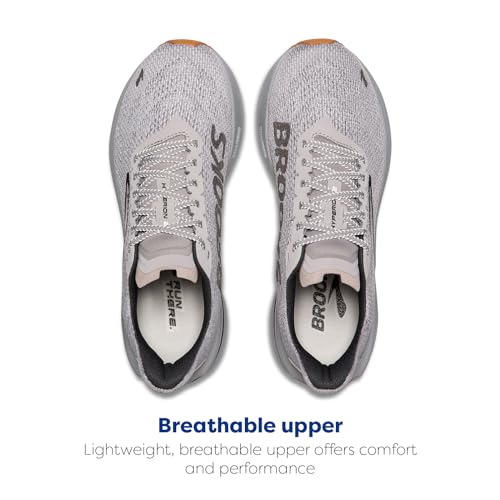Brooks Men’s Hyperion 2 Neutral Running Shoe - Alloy/Bright White/Black - 8 Medium