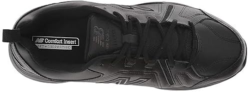New Balance Men's 608 V5 Casual Comfort Cross Trainer, Black/Black, 9.5