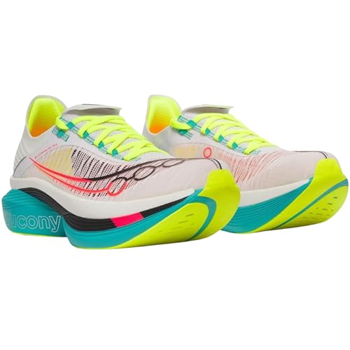Saucony Unisex Endorphin Elite 2 Running Shoe, White/Mutant, 10.5