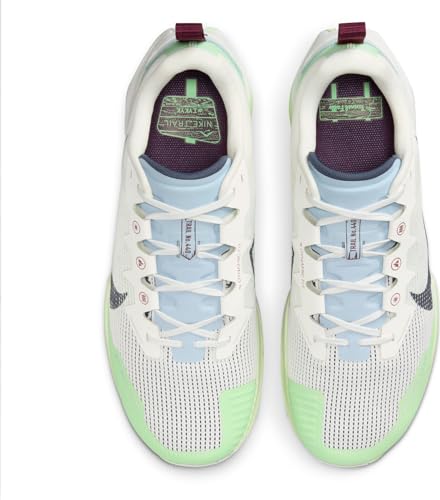 Nike Men's React Wildhorse 8 Running Shoes, Summit White Thunder Blue Vapor Green, 7.5 Men - alternate view 4