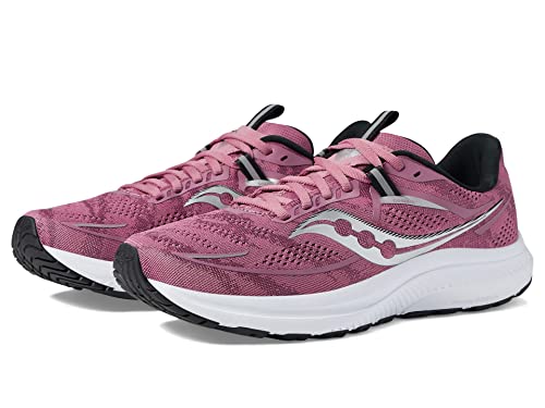 Saucony Women's Omni 21 Running Shoe, Haze/Black, 7.5 Medium