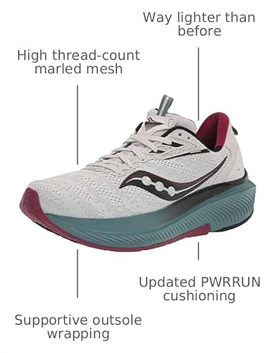 Saucony mens Echelon 9 Sneaker, Fog/Moss, 7.5 US