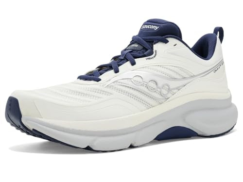 Saucony Men's Endorphin Pro 5 Sneaker, Ivory/Naval, 10.5